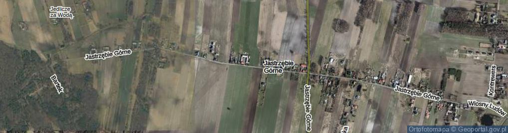 Zdjęcie satelitarne Jastrzębie Górne ul.
